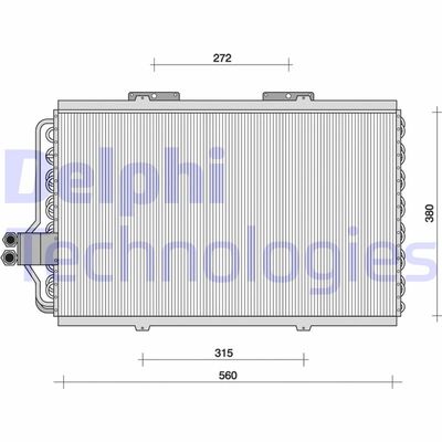 TSP0225062 DELPHI Конденсатор, кондиционер