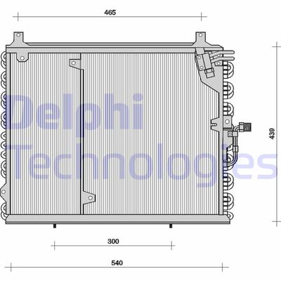 TSP0225038 DELPHI Конденсатор, кондиционер