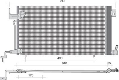 350203397000 MAGNETI MARELLI Конденсатор, кондиционер