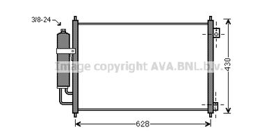 DN5328D AVA QUALITY COOLING Конденсатор, кондиционер