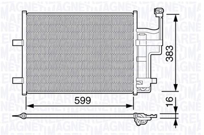 350203667000 MAGNETI MARELLI Конденсатор, кондиционер