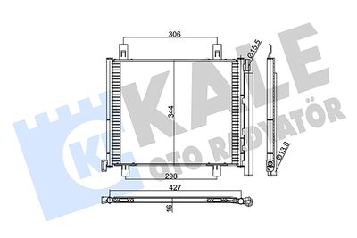 353080 KALE OTO RADYATÖR Конденсатор, кондиционер