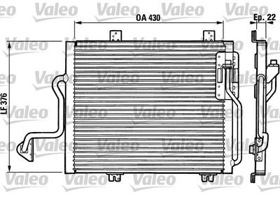 816863 VALEO Конденсатор, кондиционер