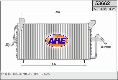 53662 AHE Конденсатор, кондиционер