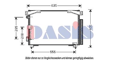 212920N AKS DASIS Конденсатор, кондиционер