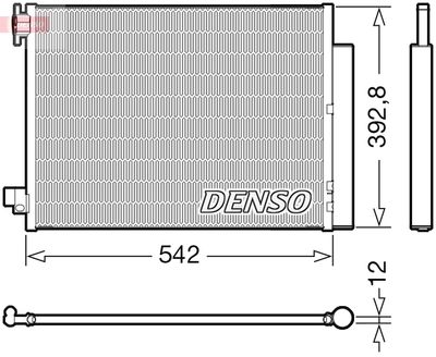 DCN37004 DENSO Конденсатор, кондиционер