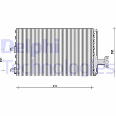 TSP0225023 DELPHI Конденсатор, кондиционер