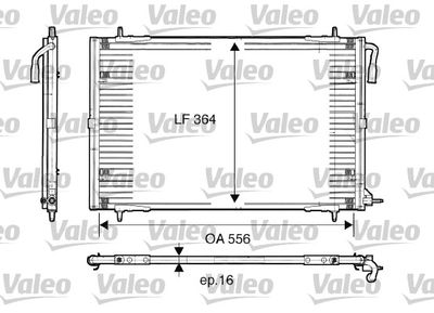 817283 VALEO Конденсатор, кондиционер