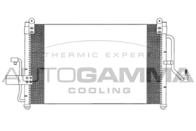 103741 AUTOGAMMA Конденсатор, кондиционер