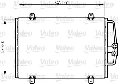 816912 VALEO Конденсатор, кондиционер