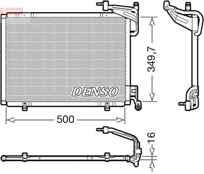 DCN10054 DENSO Конденсатор, кондиционер