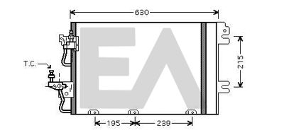 30C54017 EACLIMA Конденсатор, кондиционер