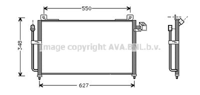 MZ5141 AVA QUALITY COOLING Конденсатор, кондиционер