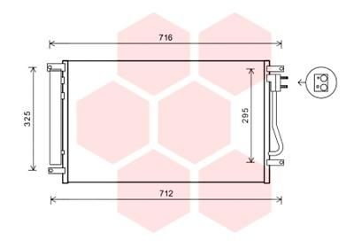 08005038 VAN WEZEL Конденсатор, кондиционер