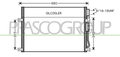 JE020C001 PRASCO Конденсатор, кондиционер