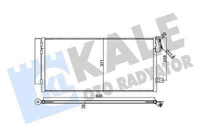 378300 KALE OTO RADYATÖR Конденсатор, кондиционер