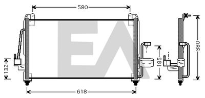 30C20009 EACLIMA Конденсатор, кондиционер