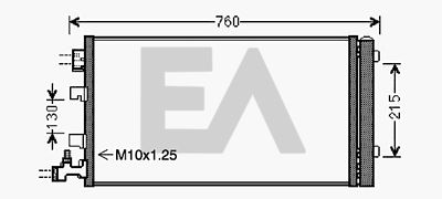 30C60059 EACLIMA Конденсатор, кондиционер