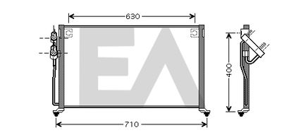 30C36015 EACLIMA Конденсатор, кондиционер