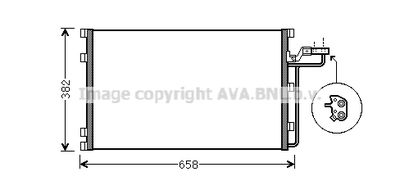 VO5139 AVA QUALITY COOLING Конденсатор, кондиционер