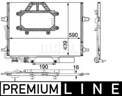 AC453000P MAHLE Конденсатор, кондиционер