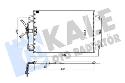 128100 KALE OTO RADYATÖR Конденсатор, кондиционер