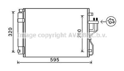 KAA5151D AVA QUALITY COOLING Конденсатор, кондиционер