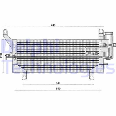 TSP0225189 DELPHI Конденсатор, кондиционер