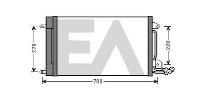 30C67002 EACLIMA Конденсатор, кондиционер