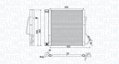 350203810000 MAGNETI MARELLI Конденсатор, кондиционер