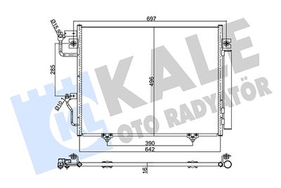 350635 KALE OTO RADYATÖR Конденсатор, кондиционер