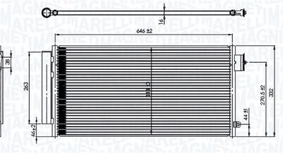 350203791000 MAGNETI MARELLI Конденсатор, кондиционер