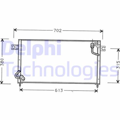 TSP0225435 DELPHI Конденсатор, кондиционер