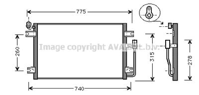 DW5030 PRASCO Конденсатор, кондиционер