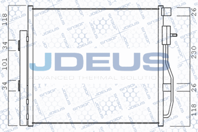 M7560150 JDEUS Конденсатор, кондиционер