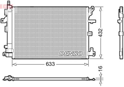 DCN33012 DENSO Конденсатор, кондиционер