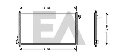 30C26012 EACLIMA Конденсатор, кондиционер