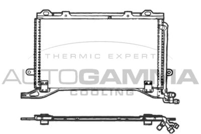 101732 AUTOGAMMA Конденсатор, кондиционер