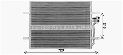 VN5418 AVA QUALITY COOLING Конденсатор, кондиционер