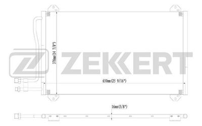 MK3087 ZEKKERT Конденсатор, кондиционер