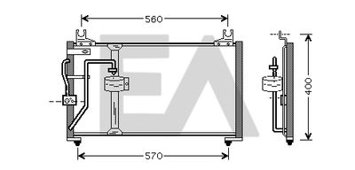 30C36017 EACLIMA Конденсатор, кондиционер