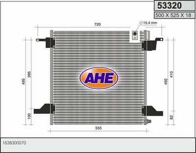 53320 AHE Конденсатор, кондиционер