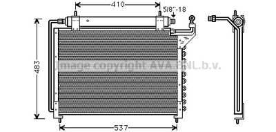 JR5020D AVA QUALITY COOLING Конденсатор, кондиционер