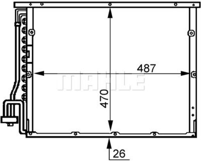 AC179000S MAHLE Конденсатор, кондиционер