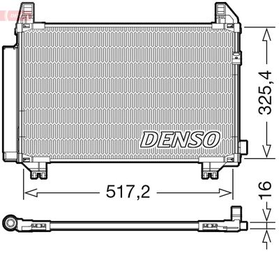 DCN50107 DENSO Конденсатор, кондиционер