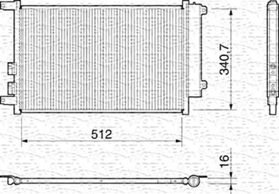 350203157000 MAGNETI MARELLI Конденсатор, кондиционер