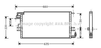 TO5198 AVA QUALITY COOLING Конденсатор, кондиционер