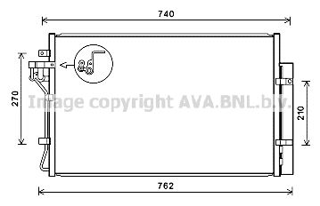 HY5432D AVA QUALITY COOLING Конденсатор, кондиционер