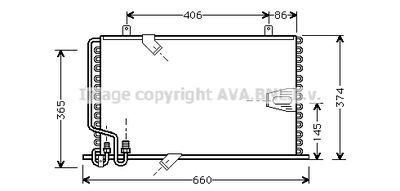 BW5184 AVA QUALITY COOLING Конденсатор, кондиционер