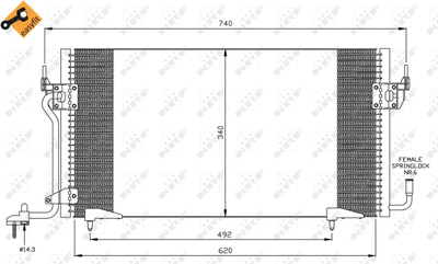 WG2160901 WILMINK GROUP Конденсатор, кондиционер